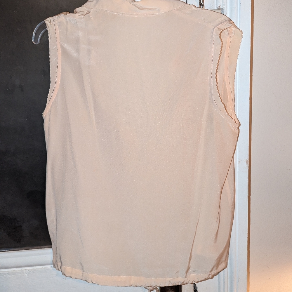 Raoul sleeveless cream beige silk top - Picture 5 of 6
